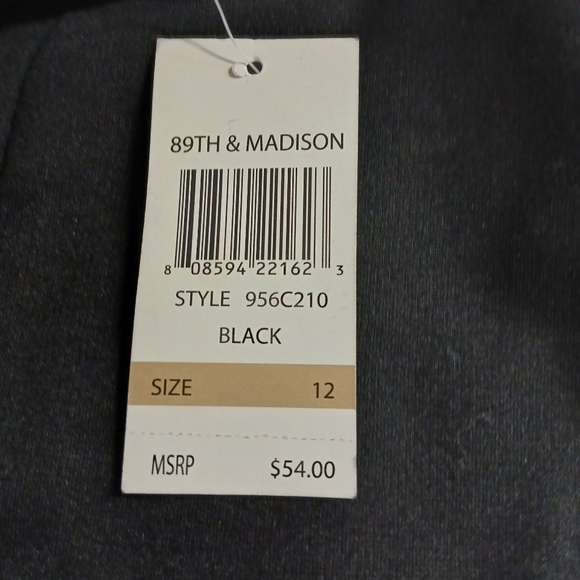 89th & Madison Womens Skirt Size 12 Color Black - Picture 9 of 9